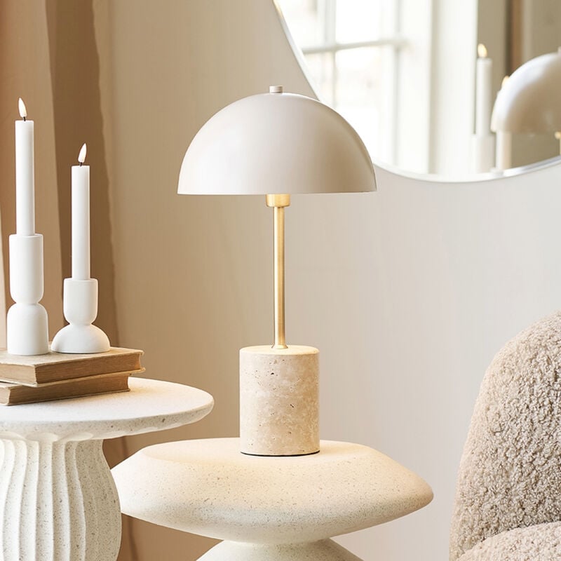 House Nordic Sheffield pöytävalaisin beige